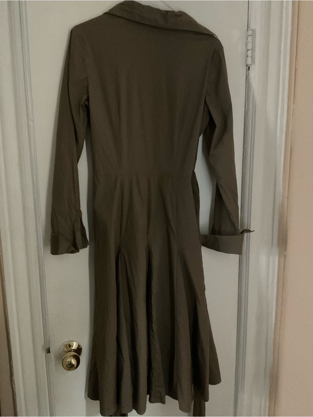 Women’s brown Dress with Collar - Picture 2 of 3